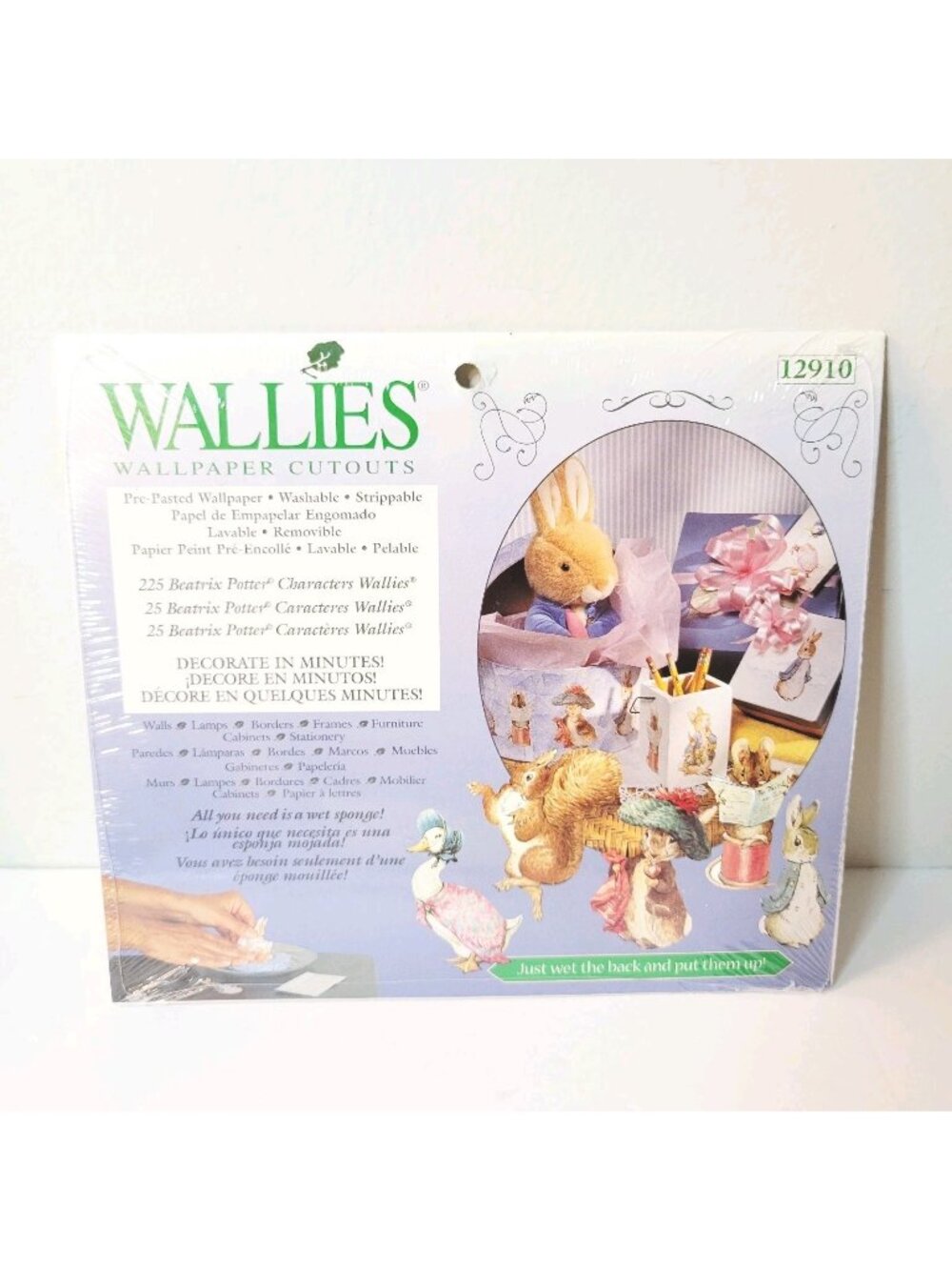 Beatrix Potter 12910 Nursery Rabbit Squirrel Wallies Wallpaper Cutouts Decals